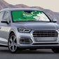 Algeria Football Auto Sun Shade Glitch Effect Desert Lines And Star Crescent