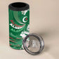 Custom Algeria Football 4 in 1 Can Cooler Tumbler Glitch Effect Desert Lines And Star Crescent