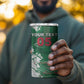 Custom Algeria Football 4 in 1 Can Cooler Tumbler Glitch Effect Desert Lines And Star Crescent