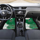 Custom Algeria Football Car Mats Glitch Effect Desert Lines And Star Crescent