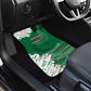 Custom Algeria Football Car Mats Glitch Effect Desert Lines And Star Crescent