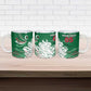 Custom Algeria Football Ceramic Mug Glitch Effect Desert Lines And Star Crescent