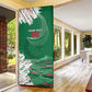 Custom Algeria Football Door Cover Glitch Effect Desert Lines And Star Crescent