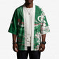 Custom Algeria Football Kimono Glitch Effect Desert Lines And Star Crescent