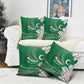 Algeria Football Pillow Cover Glitch Effect Desert Lines And Star Crescent