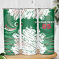 Custom Algeria Football Skinny Tumbler Glitch Effect Desert Lines And Star Crescent