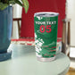 Custom Algeria Football Tumbler Cup Glitch Effect Desert Lines And Star Crescent