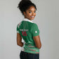 Custom Algeria Football Women Polo Shirt Glitch Effect Desert Lines And Star Crescent