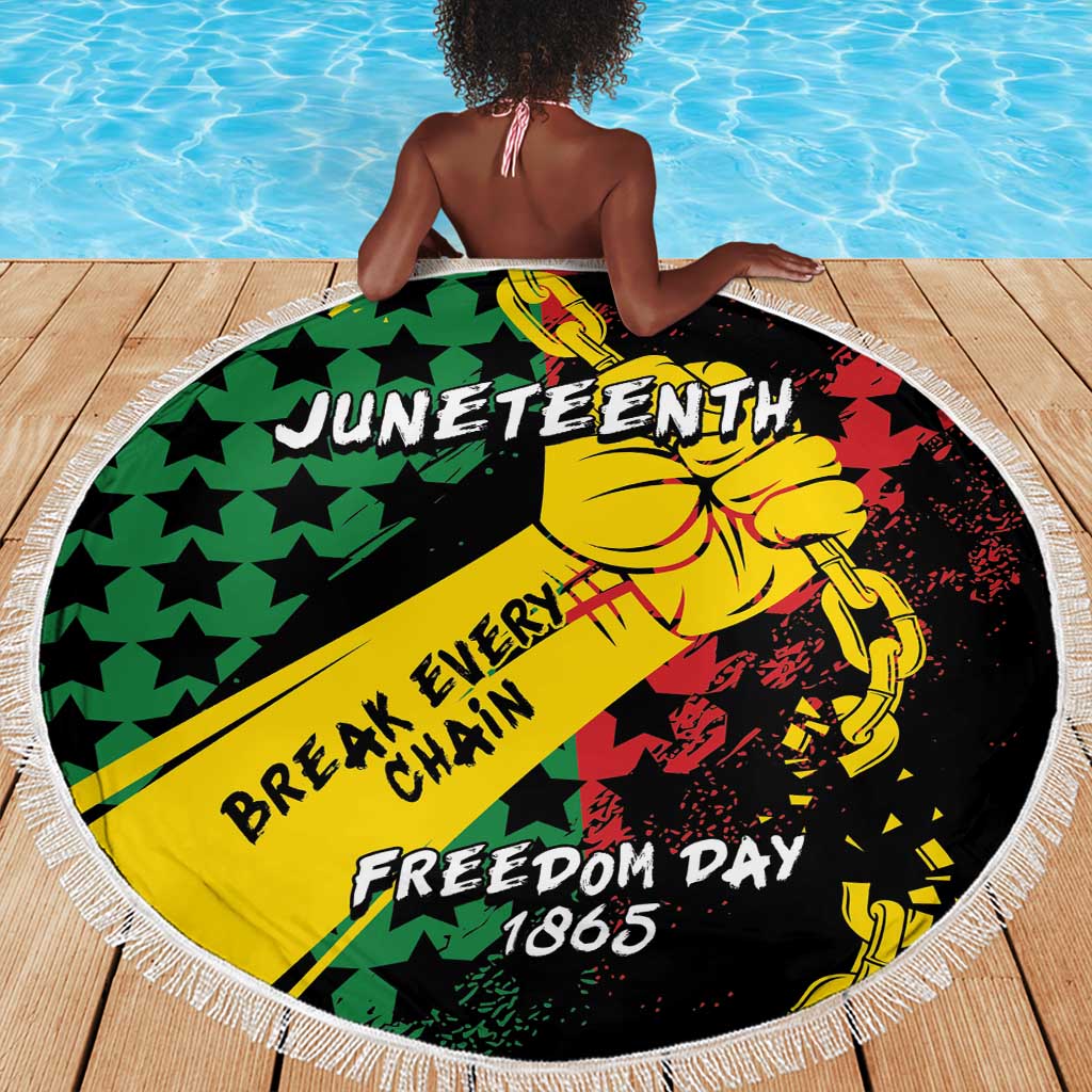 Juneteenth 1865 Beach Blanket Break Every Chain