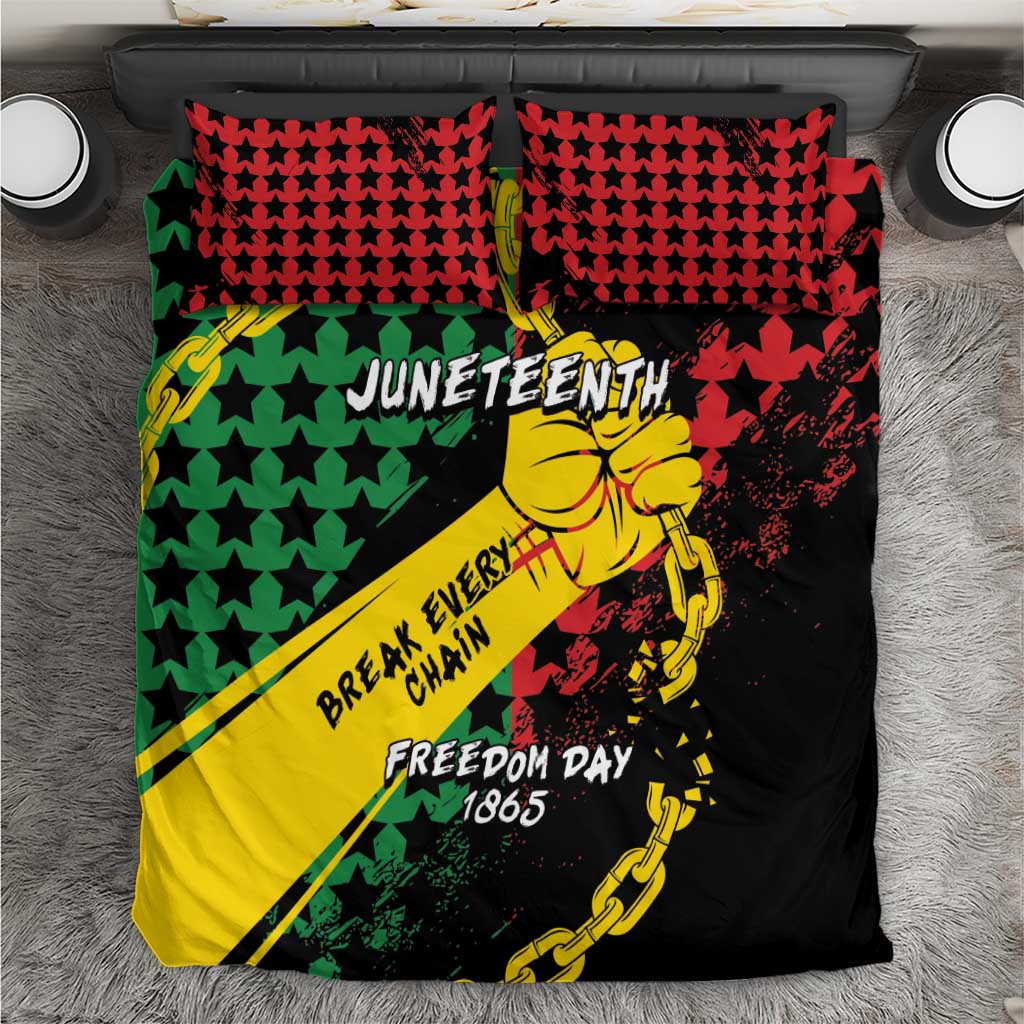 Juneteenth 1865 Bedding Set Break Every Chain by African Pride