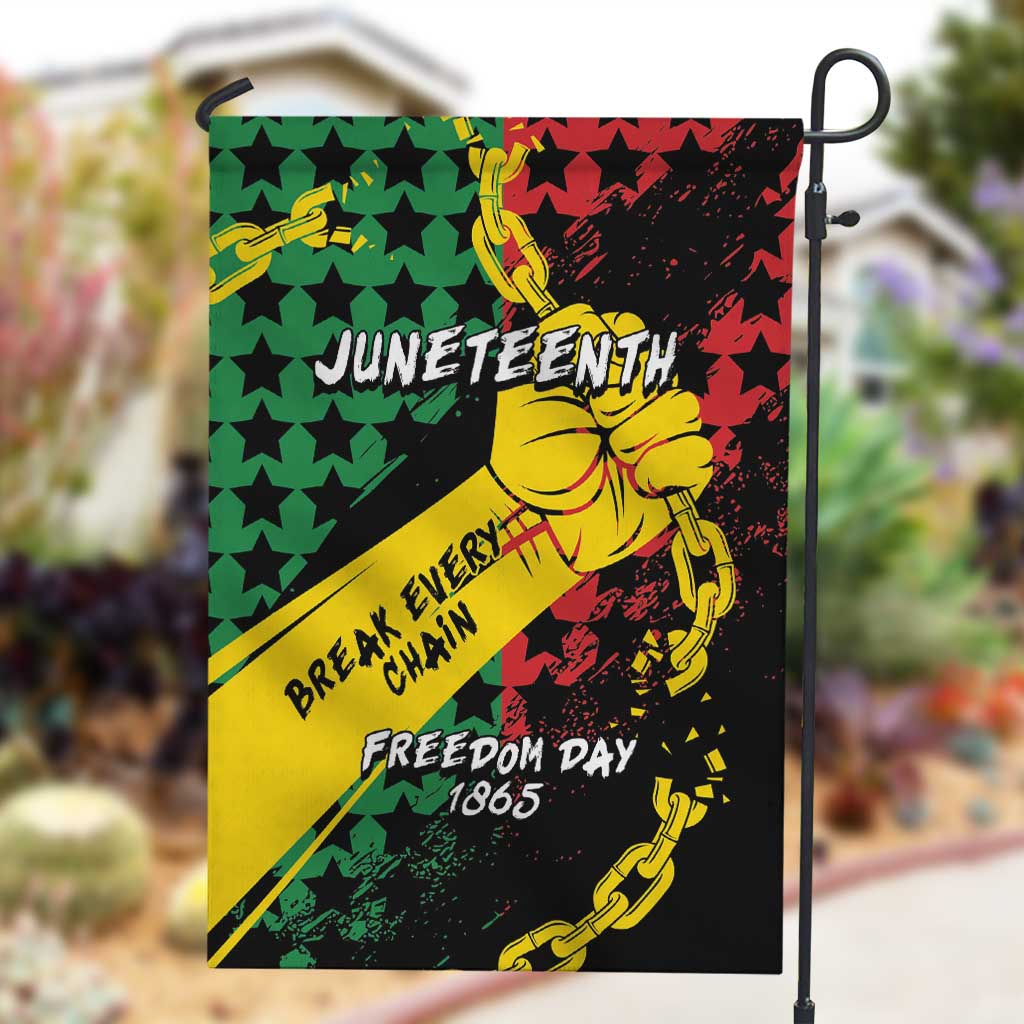 Juneteenth 1865 Garden Flag Break Every Chain