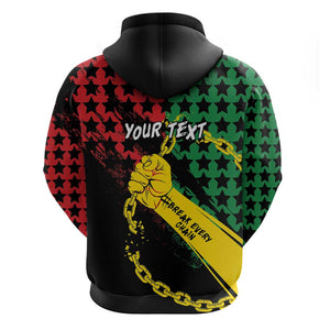 Personalized Juneteenth 1865 Hoodie Break Every Chain