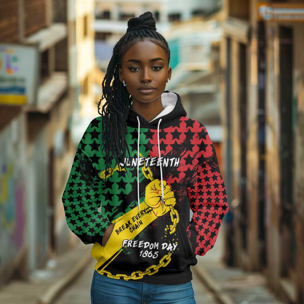 Personalized Juneteenth 1865 Hoodie Break Every Chain