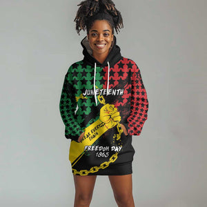 Personalized Juneteenth 1865 Hoodie Dress Break Every Chain