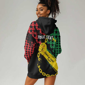Personalized Juneteenth 1865 Hoodie Dress Break Every Chain