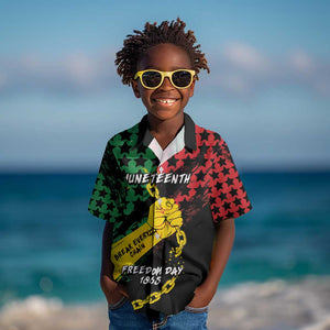 Personalized Juneteenth 1865 Kid Hawaiian Shirt Break Every Chain