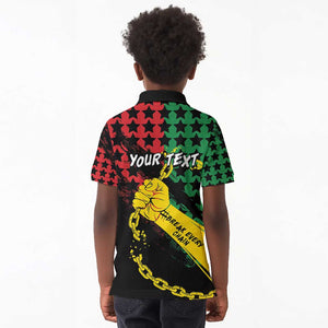 Personalized Juneteenth 1865 Kid Polo Shirt Break Every Chain