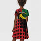 Personalized Juneteenth 1865 Kid Short Sleeve Dress Break Every Chain