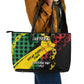 Juneteenth 1865 Leather Tote Bag Break Every Chain