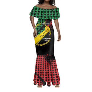 Personalized Juneteenth 1865 Mermaid Dress Break Every Chain