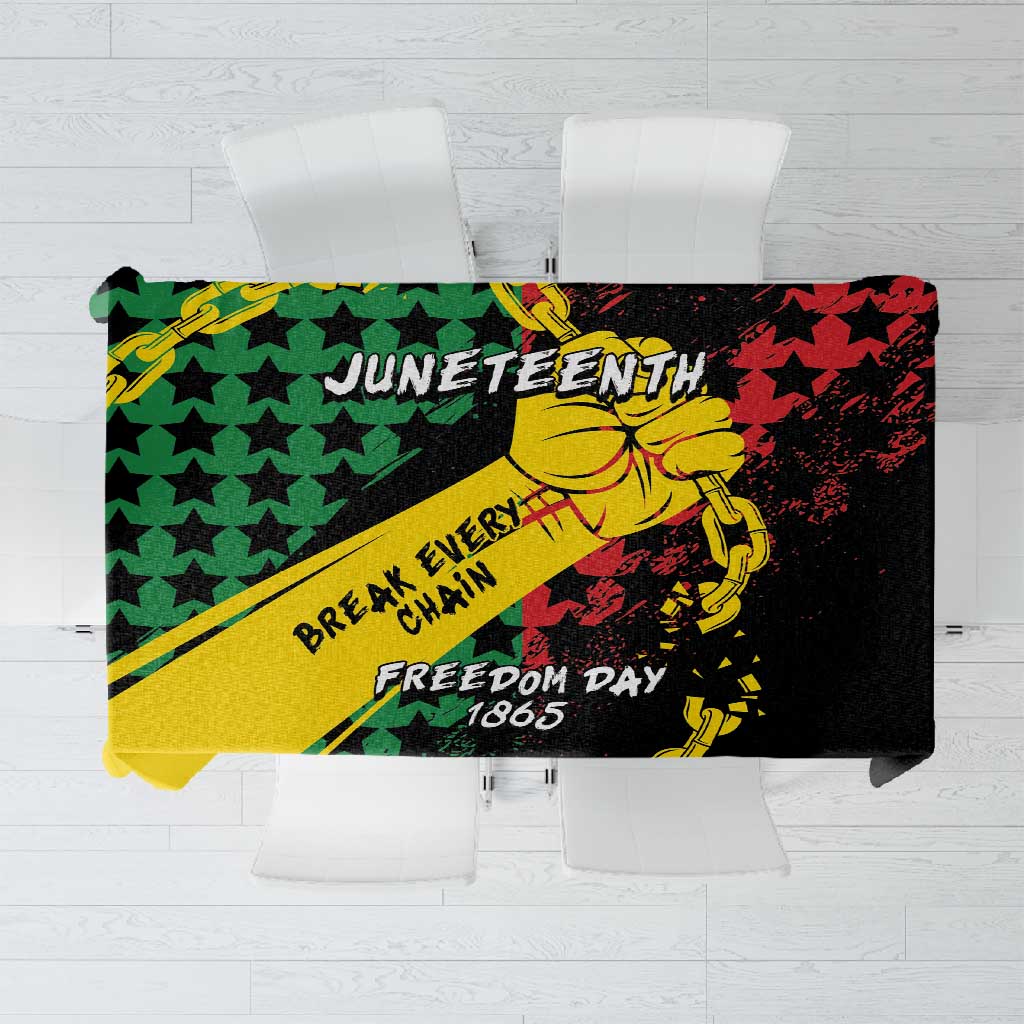 Juneteenth 1865 Tablecloth Break Every Chain