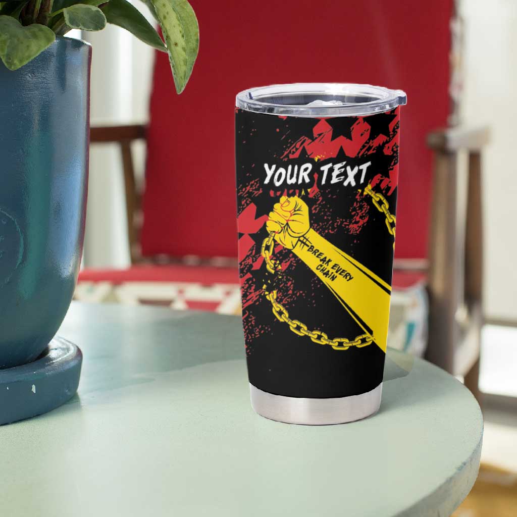 Personalized Juneteenth 1865 Tumbler Cup Break Every Chain