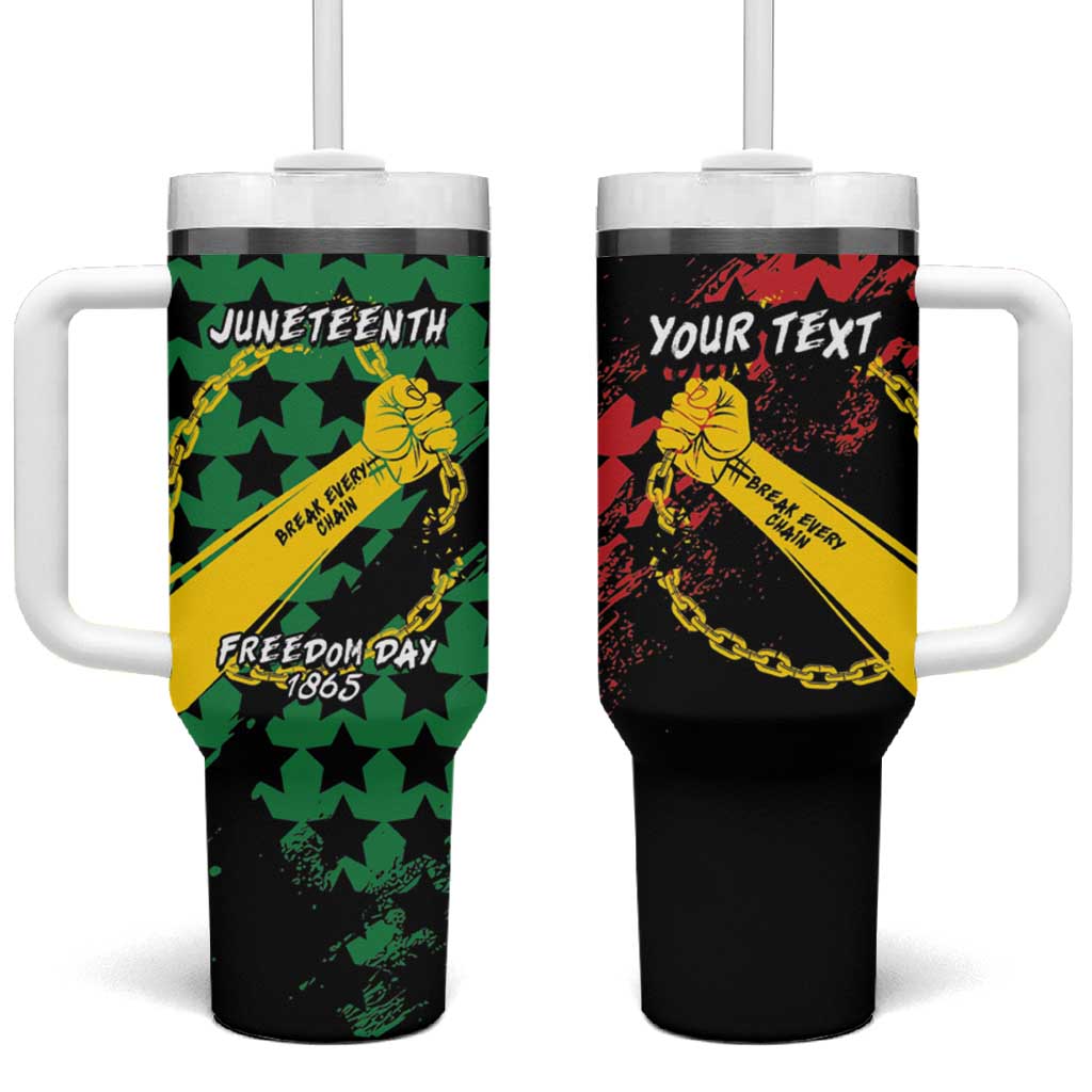 Personalized Juneteenth 1865 Tumbler With Handle Break Every Chain