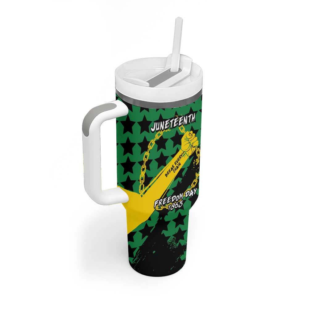 Personalized Juneteenth 1865 Tumbler With Handle Break Every Chain