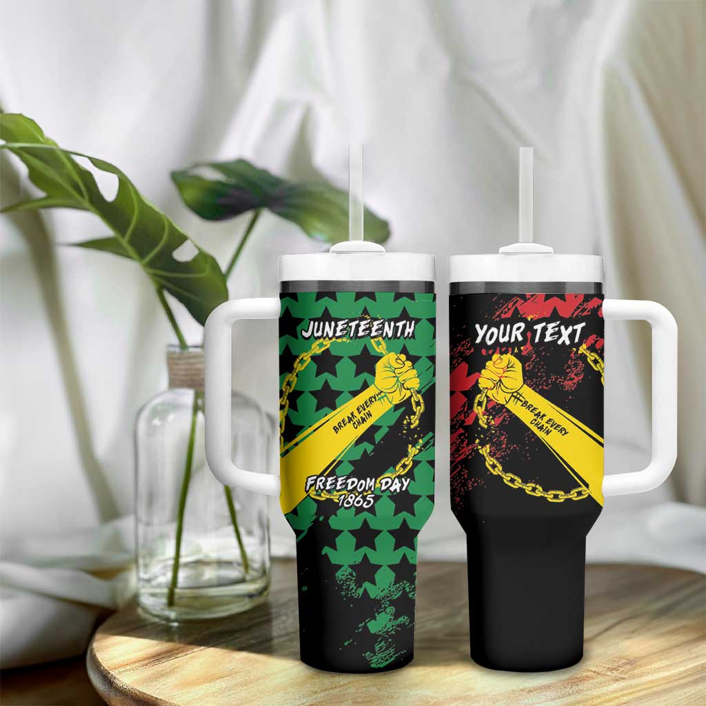 Personalized Juneteenth 1865 Tumbler With Handle Break Every Chain