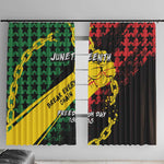 Juneteenth 1865 Window Curtain Break Every Chain