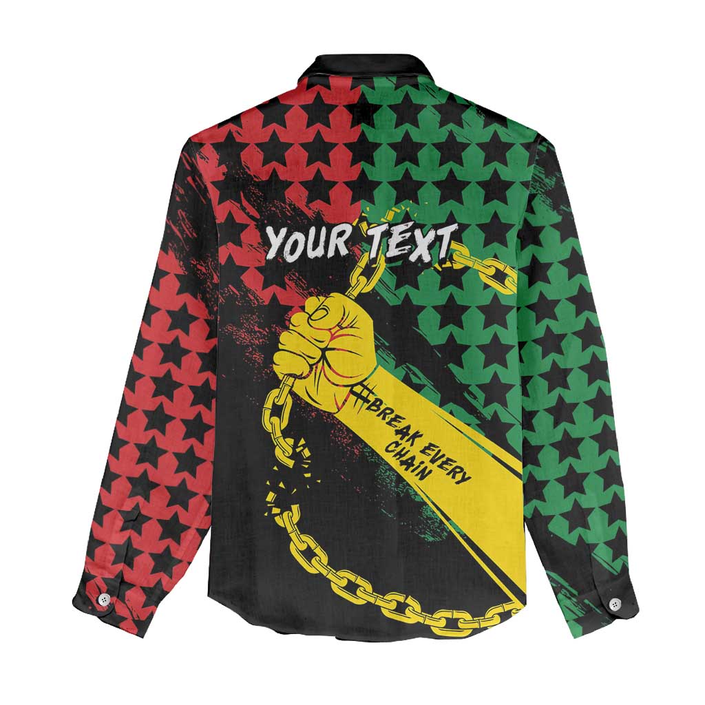 Personalized Juneteenth 1865 Women Casual Shirt Break Every Chain