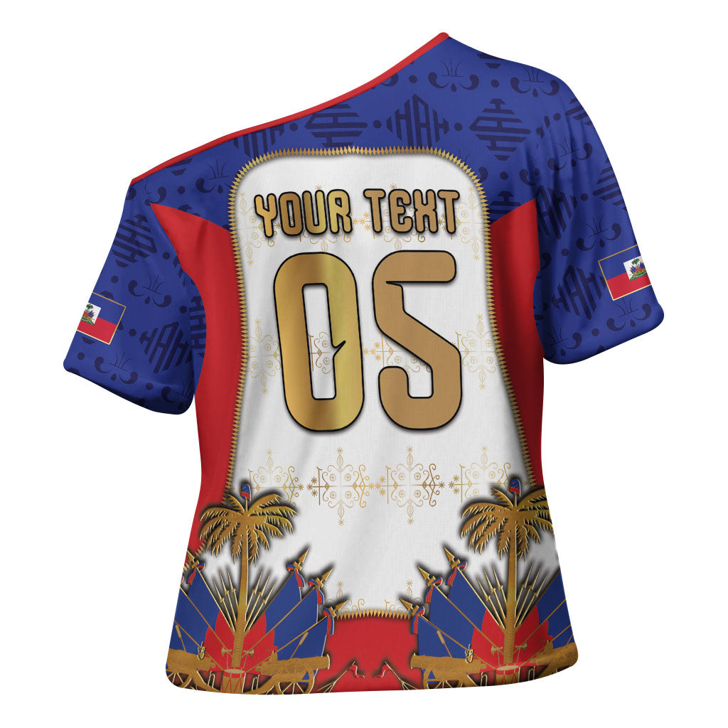 Custom Haiti Nan Mondyal 2026 Cross Shoulder Shirt Road To Glory