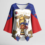Custom Haiti Nan Mondyal 2026 Kimono Sleeve Blouse Road To Glory