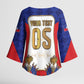 Custom Haiti Nan Mondyal 2026 Kimono Sleeve Blouse Road To Glory