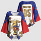 Custom Haiti Nan Mondyal 2026 Kimono Sleeve Blouse Road To Glory