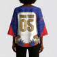 Custom Haiti Nan Mondyal 2026 Kimono Sleeve Blouse Road To Glory