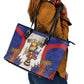 Haiti Nan Mondyal 2026 Leather Tote Bag Road To Glory