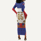 Custom Haiti Nan Mondyal 2026 Long Sleeve Bodycon Dress Road To Glory