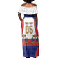 Custom Haiti Nan Mondyal 2026 Off Shoulder Maxi Dress Road To Glory