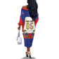 Custom Haiti Nan Mondyal 2026 Off The Shoulder Long Sleeve Dress Road To Glory