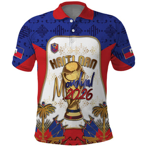 Custom Haiti Nan Mondyal 2026 Polo Shirt Road To Glory