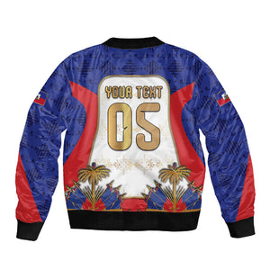 Custom Haiti Nan Mondyal 2026 Sleeve Zip Bomber Jacket Road To Glory