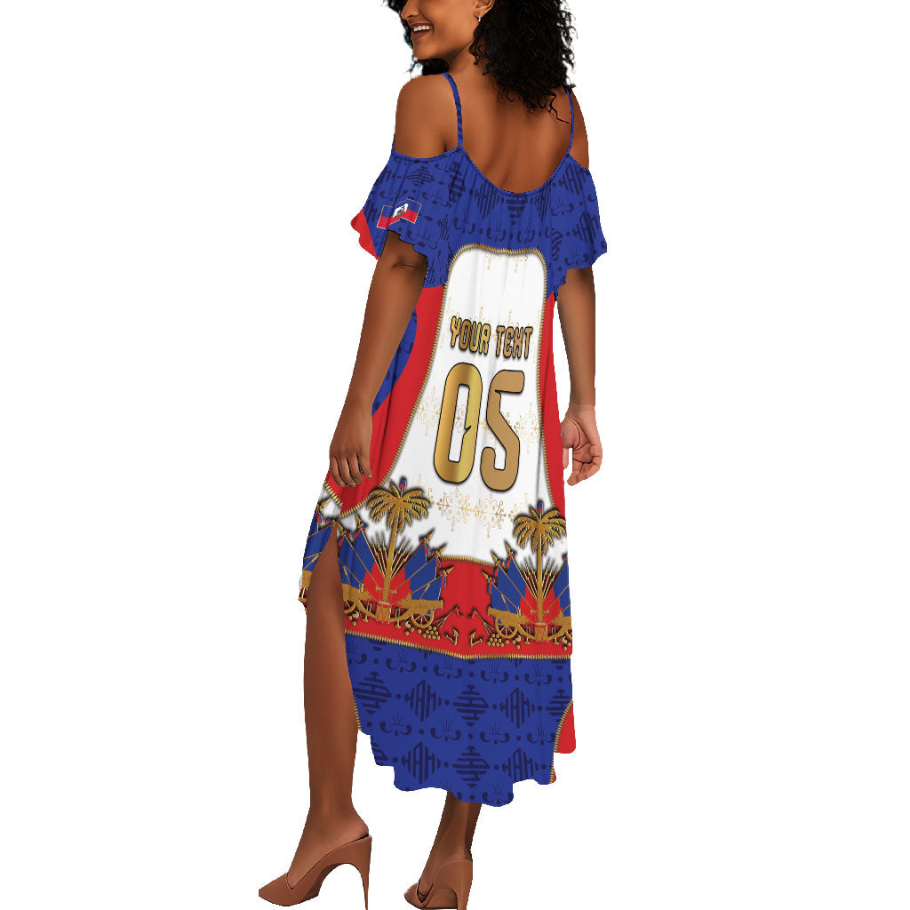 Custom Haiti Nan Mondyal 2026 Summer Maxi Dress Road To Glory