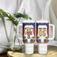 Custom Haiti Nan Mondyal 2026 Tumbler With Handle Road To Glory