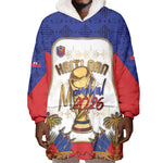 Custom Haiti Nan Mondyal 2026 Wearable Blanket Hoodie Road To Glory