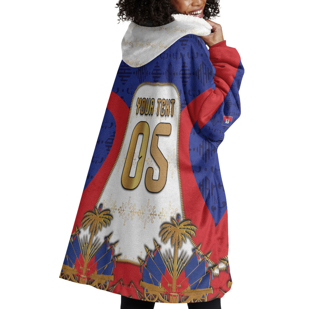 Custom Haiti Nan Mondyal 2026 Wearable Blanket Hoodie Road To Glory