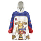 Custom Haiti Nan Mondyal 2026 Wearable Blanket Hoodie Road To Glory