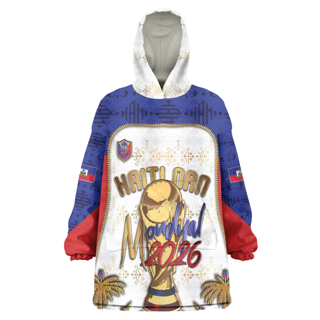 Custom Haiti Nan Mondyal 2026 Wearable Blanket Hoodie Road To Glory