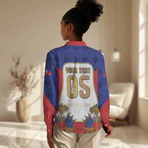 Custom Haiti Nan Mondyal 2026 Women Casual Shirt Road To Glory