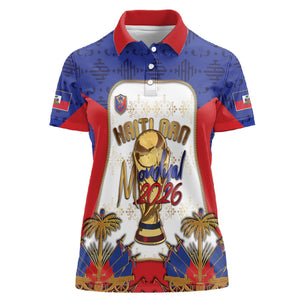 Custom Haiti Nan Mondyal 2026 Women Polo Shirt Road To Glory